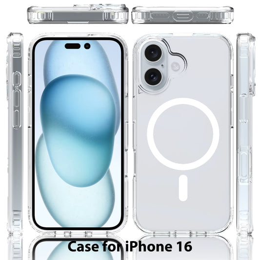 TRUSMI iPhone Series Magnetic Transparent Case For iPhone 17