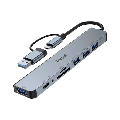 TRUSMI DS01-01 8 In 1 Type-C Multifunctional Docking Station