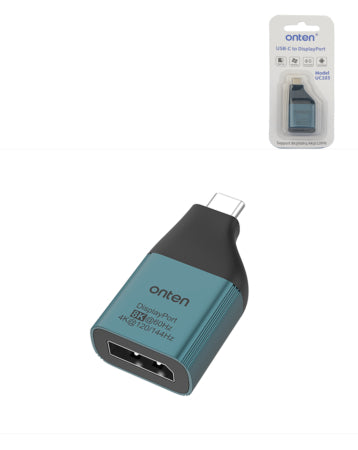 Onten USB C to DP DisplayPort Adapter (4K / 120Hz or 8K / 60Hz)