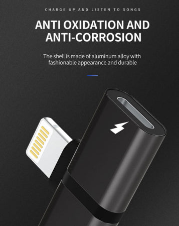 Gabba Goods Lightning Splitter - Charging and Headphones At The Same Time