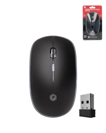 PowerPeak - Wireless Optical Mouse (2.4ghz) - Black